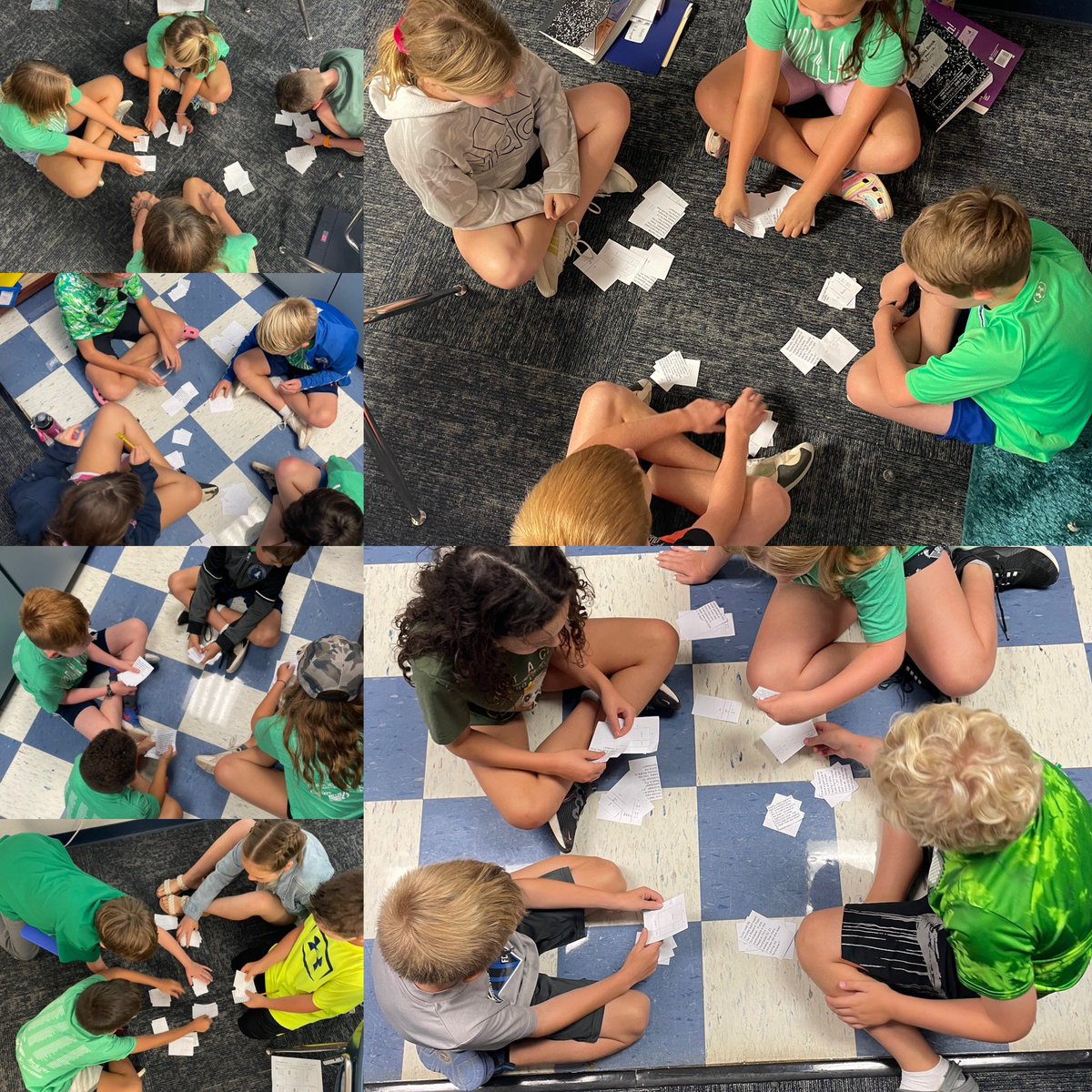 MrsDardenHLE's tweet image. Fourth grade Hybrid Math students are exploring strategies for solving multiplication problems. They are using the @lead4ward strategy, Pair-Square-Share, to compare results of a sorting activity and discuss the strategies they prefer. @KISDMathSquad #MathKISDMonthlyChallenge