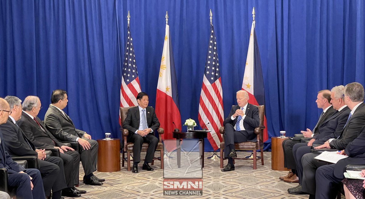 smninews's tweet photo. LOOK | President @bongbongmarcos meets with @POTUS Joe Biden in New York.

via @enajsancho https://t.co/1LFNew6tCI