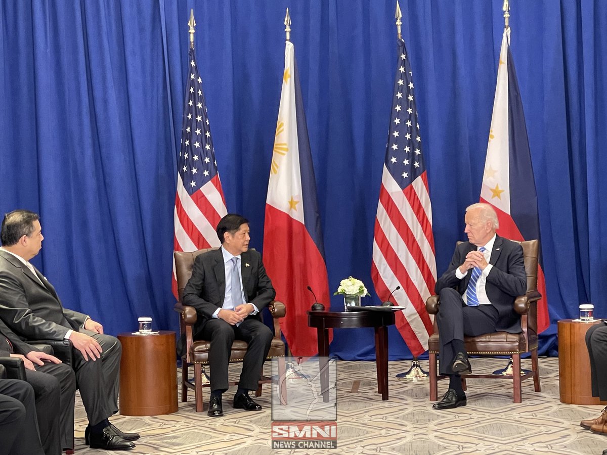 smninews's tweet photo. LOOK | President @bongbongmarcos meets with @POTUS Joe Biden in New York.

via @enajsancho https://t.co/1LFNew6tCI