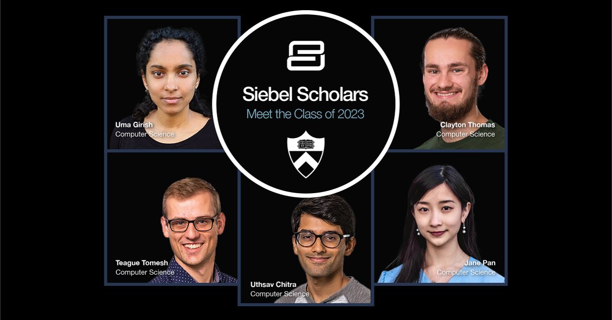Princeton Computer Science (@princetoncs) on Twitter photo Five computer science graduate students have been named 2023 <a href="/SiebelScholars/">Siebel Scholars</a>. The award recognizes academic achievement and leadership.
Congratulations! 🎉
bit.ly/3xGJyeU Five computer science graduate students have been named 2023 <a href="/SiebelScholars/">Siebel Scholars</a>. The award recognizes academic achievement and leadership.
Congratulations! 🎉
bit.ly/3xGJyeU