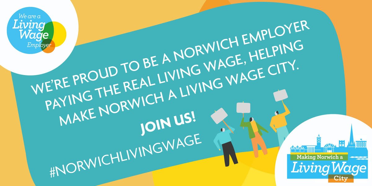 The #LivingWage rates for 2022/23 are out! 🎉

<a href="/LivingWageUK/">Living Wage Foundation</a>'s rates have risen, meaning a pay rise for hundreds of thousands of workers.

Find out more about the pay increase and our campaign to make Norwich a Living Wage City: 
norwich.gov.uk/news/article/5…

#NorwichLivingWage