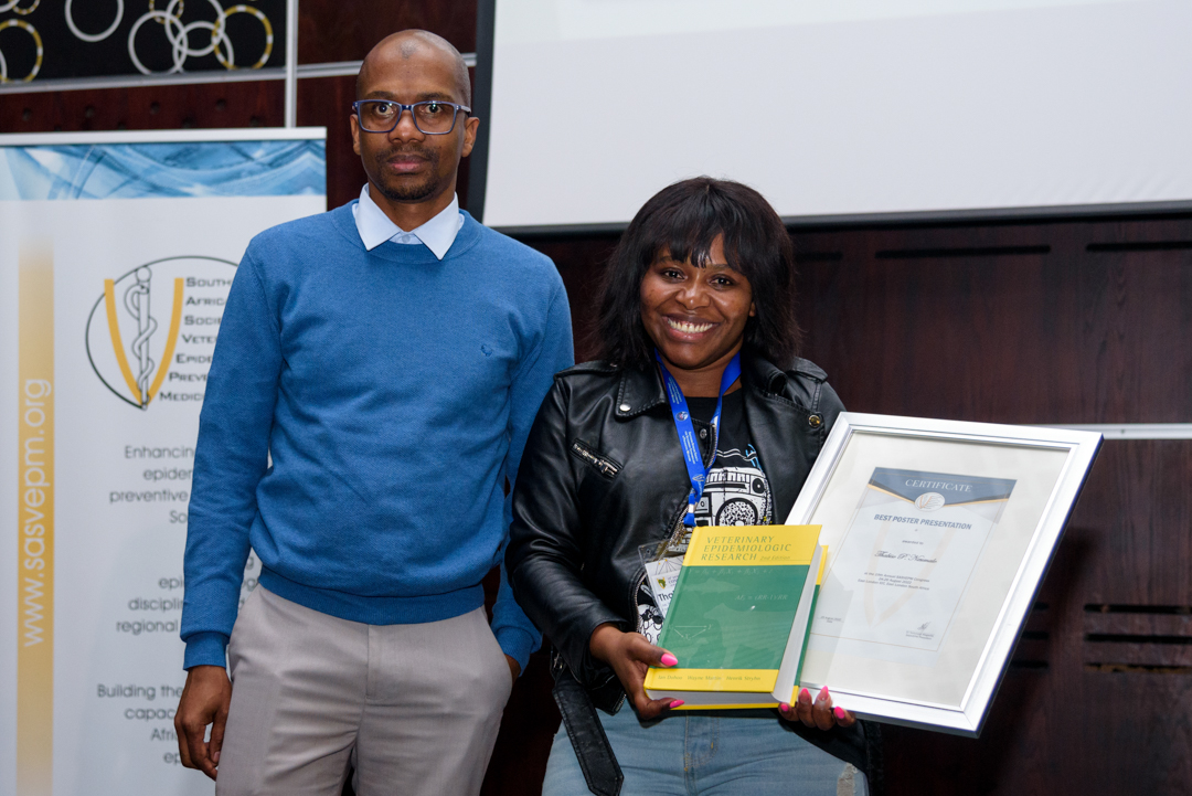 sasvepm's tweet photo. SASVEPM awards include amongst others best oral presenters, abstracts, animal health technician and prof Gavin Thompson award https://t.co/UqWLDB6YMY