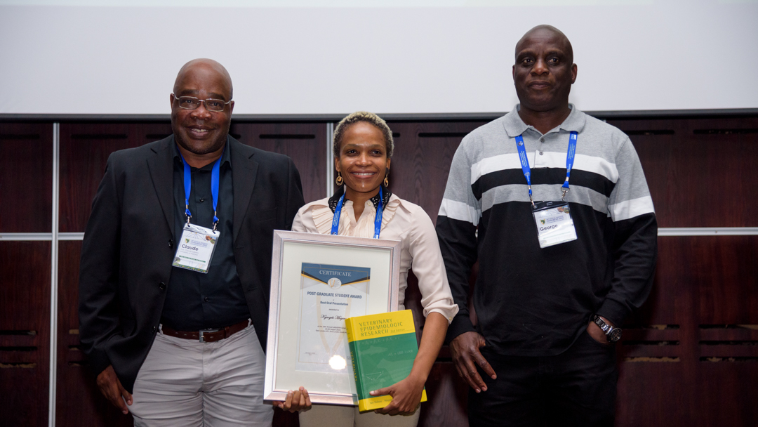 sasvepm's tweet photo. SASVEPM awards include amongst others best oral presenters, abstracts, animal health technician and prof Gavin Thompson award https://t.co/UqWLDB6YMY