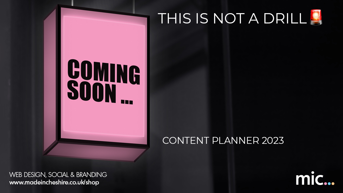 They're downloaded all over the world and our clients love them. Our 2023 content calendar is coming soon with bonus 2022 Q4
Start smashing your social!
Go to madeincheshire.co.uk/shop to register
⁠
⁠
#contentplanner #contentcreation #socialmedia #Altrincham