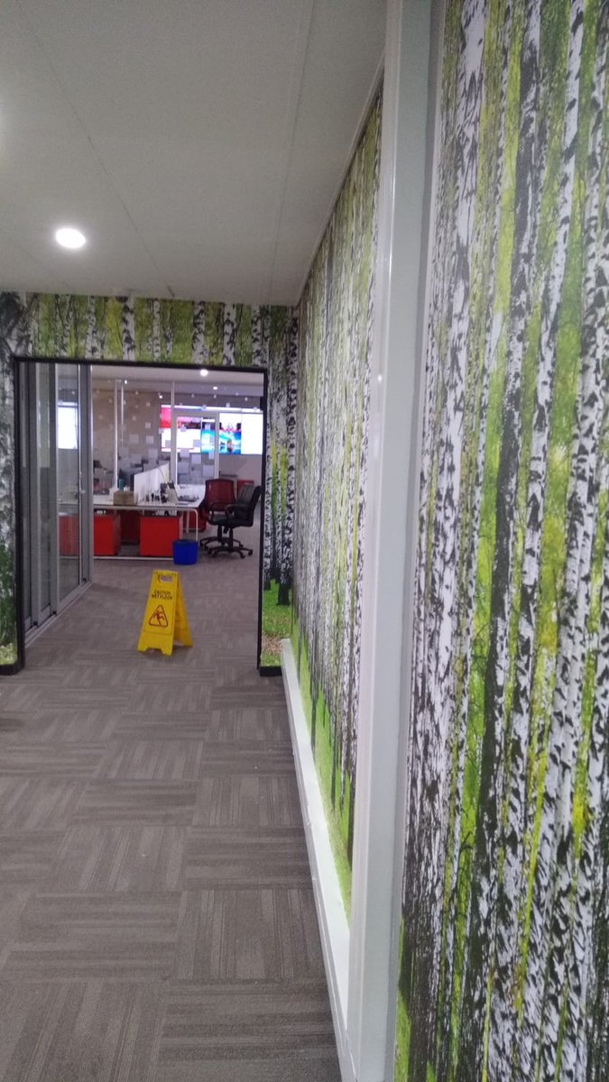 OpenMindad's tweet photo. Printed wallpaper for you office #wallpaper https://t.co/TI969rKl20