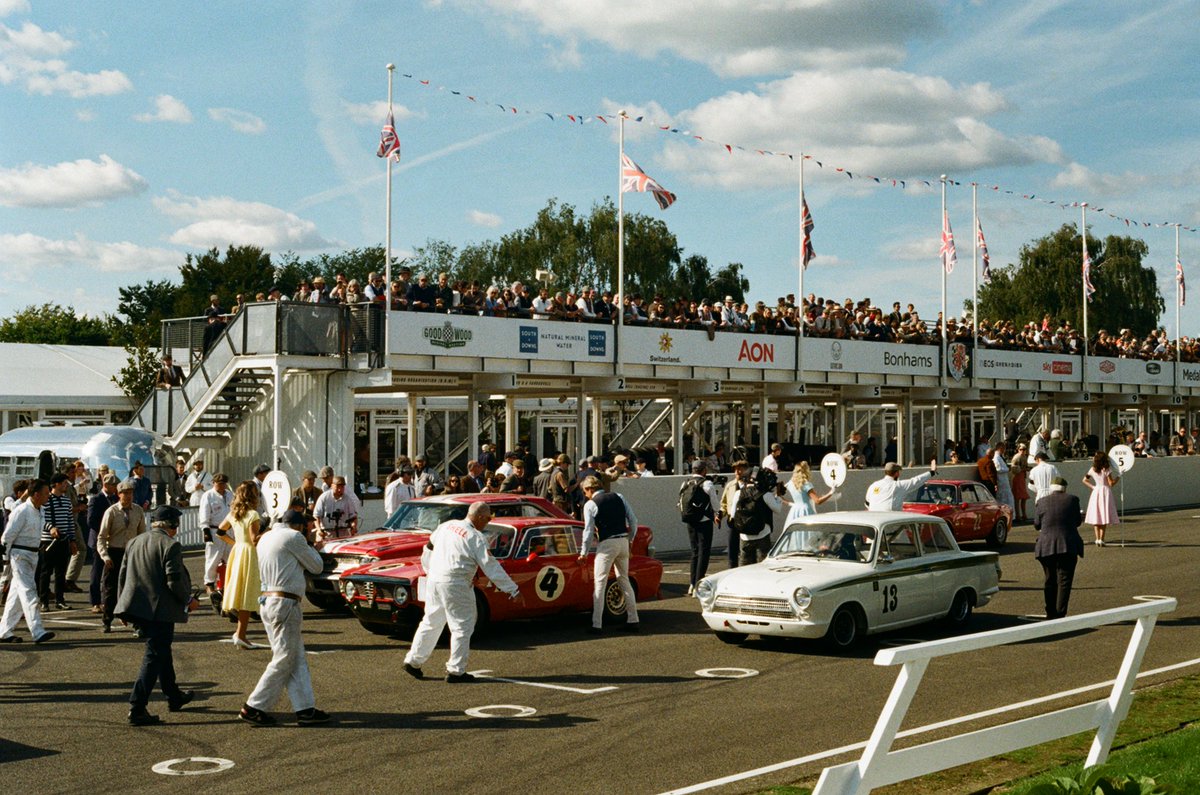 Matjoez's tweet photo. Here are some film photos I took from this weekend at the glorious @goodwoodrevival in Chichester, England 🏎️📸 Shot on a Canon A1 with Portra 200 film. https://t.co/cWT94iVuGf