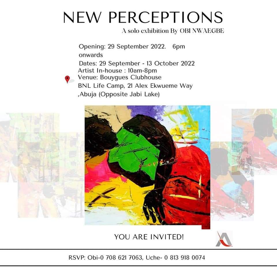obinwaegbe's tweet photo. #September #twoweeks #privateviewing

New Perceptions by Obi Nwaegbe 
Abuja, Nigeria

Interested attendees:
Please indicate by typing YES, and full name to:

08086217062, 08139180074 for registeration
and access to the venue.

#artstier #bougues https://t.co/YxBrLdnkuT