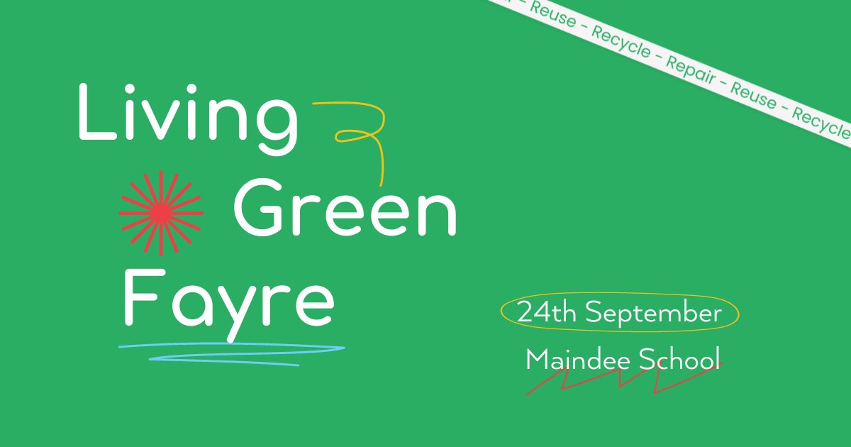 MaindeeLibrary's tweet image. Join us on 24th September for the Living Green Fayre!🎉  
 
🛀Make homemade toiletries
👚Upcycle clothes
🌳  Hear from inspiring innovators
🌱View ‘greening up’ plans
 
#LoveMaindee