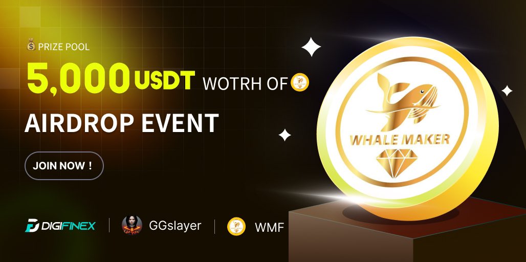 Prism (@prism_eth) on Twitter photo 📣Exclusive #Airdrop❤️🔥
😱Reward Pool - 5,000 USDT
🚀 #WMF aims to produce a one-stop solution for cryptocurrency investors
To Win🏆
✅Follow @Digifinex & @GGslayerOffcial & <a href="/WhaleMakerFund/">WhaleMaker</a>
❤️RT & Tag 3 Friends
👉Finish Tasks - bit.ly/3UEvqN9
#Giveaway #cryptocurrency 📣Exclusive #Airdrop❤️🔥
😱Reward Pool - 5,000 USDT
🚀 #WMF aims to produce a one-stop solution for cryptocurrency investors
To Win🏆
✅Follow @Digifinex & @GGslayerOffcial & <a href="/WhaleMakerFund/">WhaleMaker</a>
❤️RT & Tag 3 Friends
👉Finish Tasks - bit.ly/3UEvqN9
#Giveaway #cryptocurrency