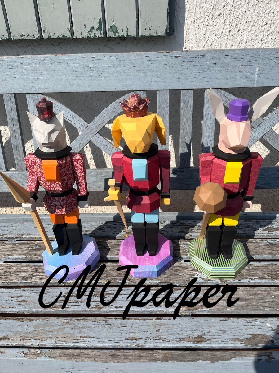 CmjPaper's tweet image. PAPERCRAFT CASSE NOISETTE 3 animaux–A réaliser vous-même! Sculpture de casse noisette en papier,PapercraftTemplate 3D lapin chien chat etsy.me/3qXdob1 #noel #tailleetsculpture #nutcracker #nutcrackers #nutcrackerdog #nutcrackercat #nutcrackerrabbit #cassenoiset