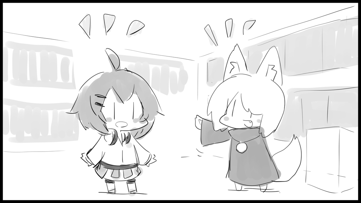 frame_ma10's tweet photo. #VRChat_world
#HelloWorld_VRC
#kamicat
ポータルワールド”HelloWorld”に設置する
4コマ漫画のラフ画1コマ目です。
twitterからkamicatさんに依頼しました。
この可愛いイラストのタッチがとても良い!!
明日は2コマ目を紹介します。
果たしてどんなストーリーでしょうか?? https://t.co/6TTdmArdLR