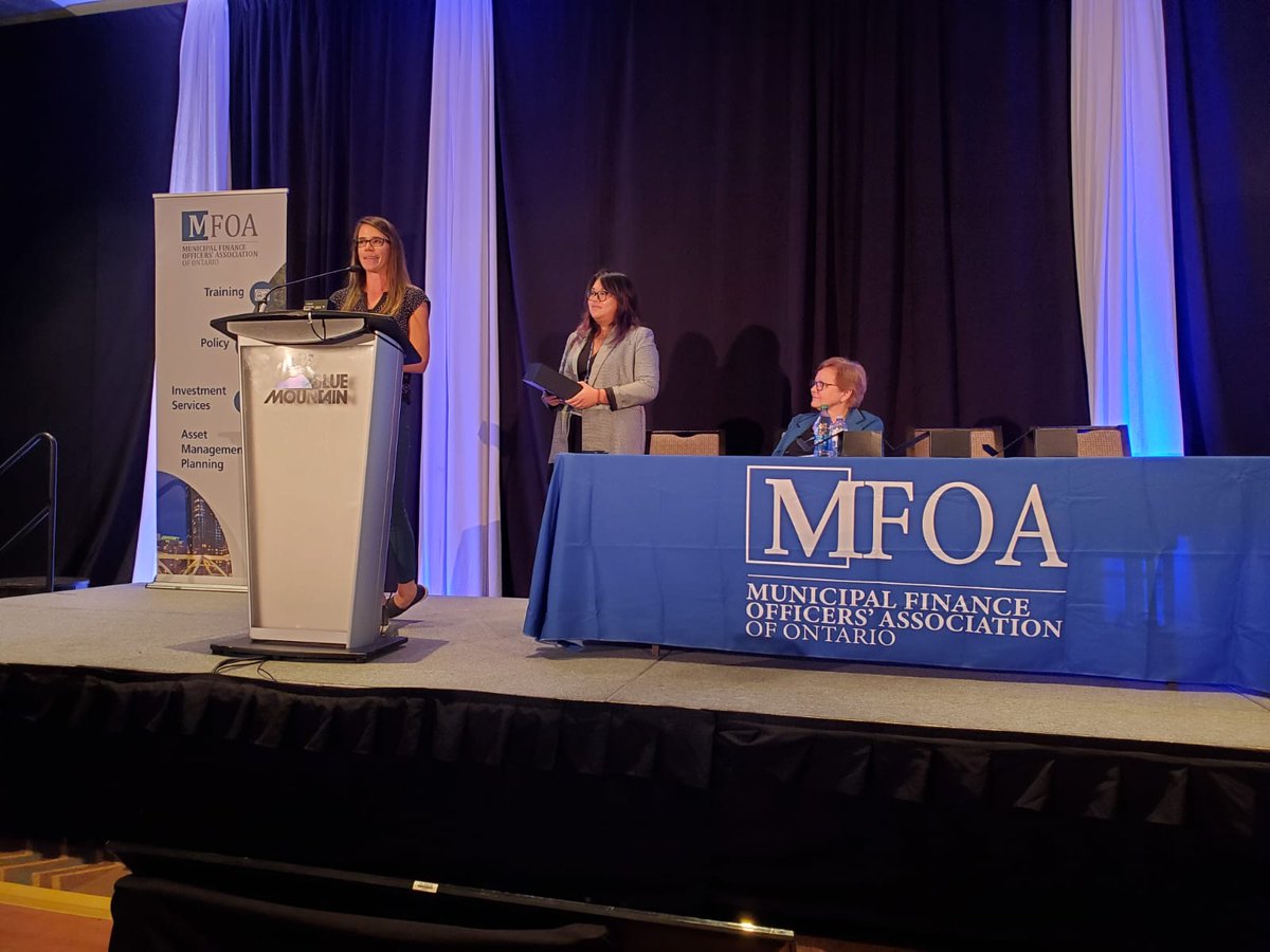 MFOA (@mfoaontario) on Twitter photo Presenting this year's award recipients! Congratulations to Dan Wilson of Twp of Centre Wellington, David Baxter of @PortHopeInfo, and Jennifer Hess and Brittany Gray of <a href="/TownofWhitby/">Town of Whitby, ON</a> !! #MFOA2022 Presenting this year's award recipients! Congratulations to Dan Wilson of Twp of Centre Wellington, David Baxter of @PortHopeInfo, and Jennifer Hess and Brittany Gray of <a href="/TownofWhitby/">Town of Whitby, ON</a> !! #MFOA2022