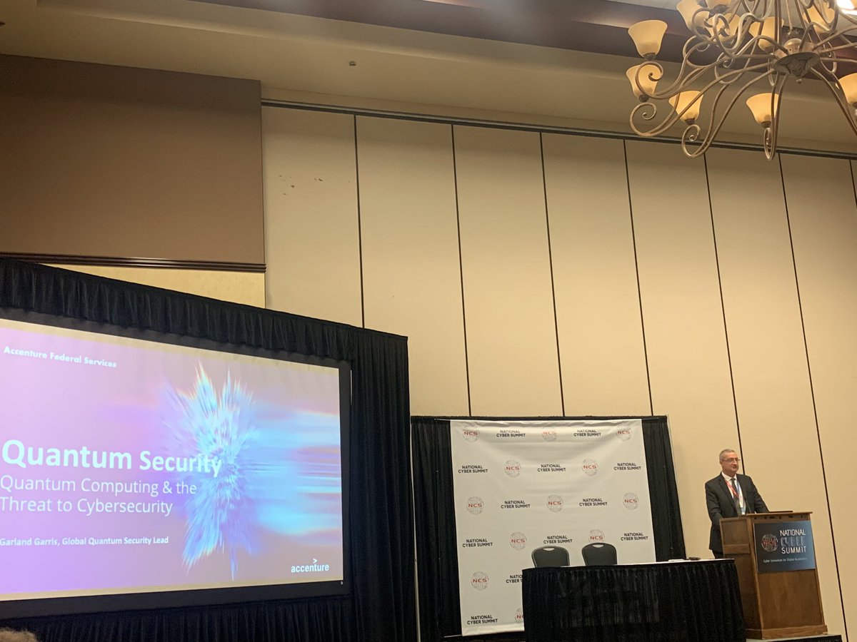 Learning we need to figure out the adoption of Symmetric Encryption based on <a href="/AccentureFed/">Accenture Federal</a> Garland Garris’ informative presentation on #QuantumComputing and its threat to #cybersecurity at #NCS2022 <a href="/NatlCyberSummit/">NationalCyberSummit</a>