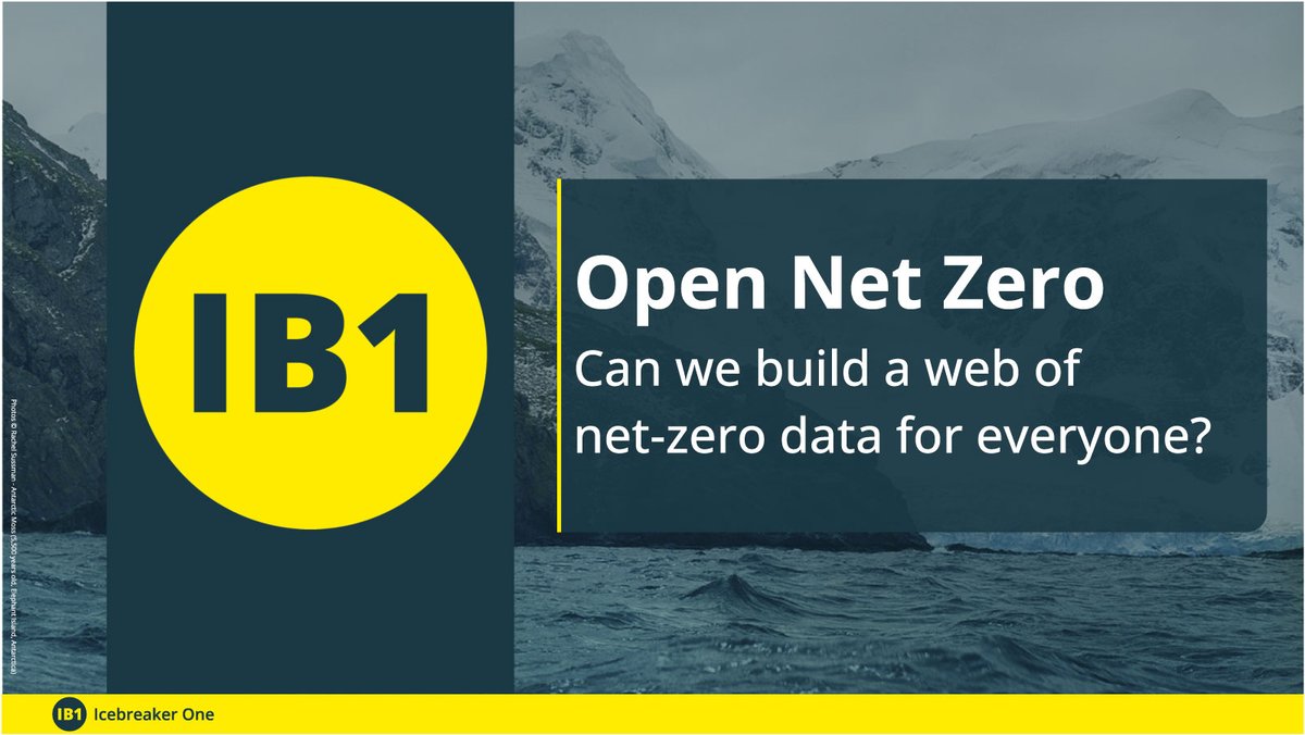 Open Net Zero—can we build a web of net-zero data for everyone?

TODAY we are initiating — opennetzero.org — to make it easier to find, access and use net-zero data. 

README:  icebreakerone.org/2022/09/22/ope…

#ClimateWeekNYC #GettingItDone