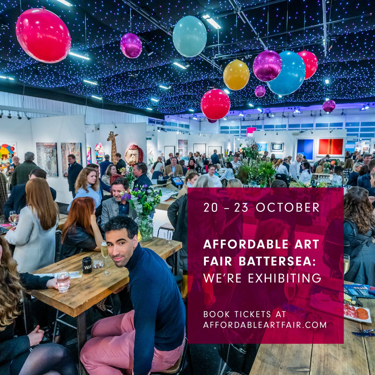 Less than four weeks to go! Have you got your free ticket?
Join us again for an exciting <a href="/AAFLondon/">Affordable Art Fair UK</a>.
We have fabulous selection of talented artists on display creating an outstanding collection. Something for everyone! Email us for a free complimentary ticket.