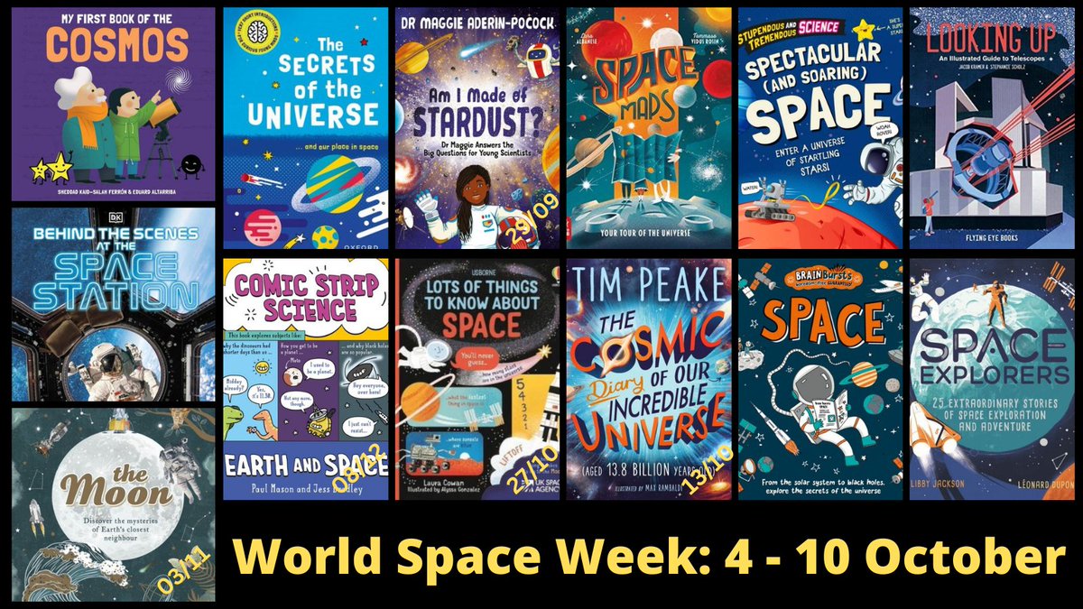 HeathBooks's tweet photo. 📚❤️Whether or not @WorldSpaceWeek coincides with your Space topic having books on hand can engage & entertain!❤️📚#PrimaryTeaching #SpaceBooks #PrimaryTopics (creator credit > & below) @SheddadKF
@eduardaltarriba @dkbooks Dr Sanlyn Buxner @starstryder Dr Georgiana Kramer https://t.co/fQ22EFJelY