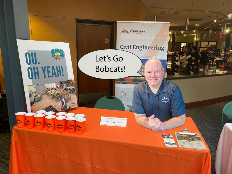 kleingers's tweet photo. Come find OU alum Patrick Warnement at the Ohio University Fall Career and Internship Fair, happening today at the PING Recreation Center. He can tell you how to become a part of the Kleingers crew. Don't miss out!
#YourDestination #Kleingers #Ohio #CivilEngineering #CareerFair https://t.co/RBr3Ca528i