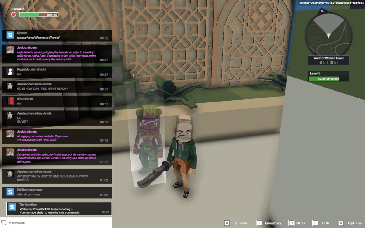 jeonja12's tweet photo. @TheSandboxGame @worldofwomennft I just participated in the #SandboxAlphaS3Giveaway for a chance to win 500 SAND! Found the hidden room in World of Women Tower, check out my screenshot below!
👇 https://t.co/MP7s16g18p