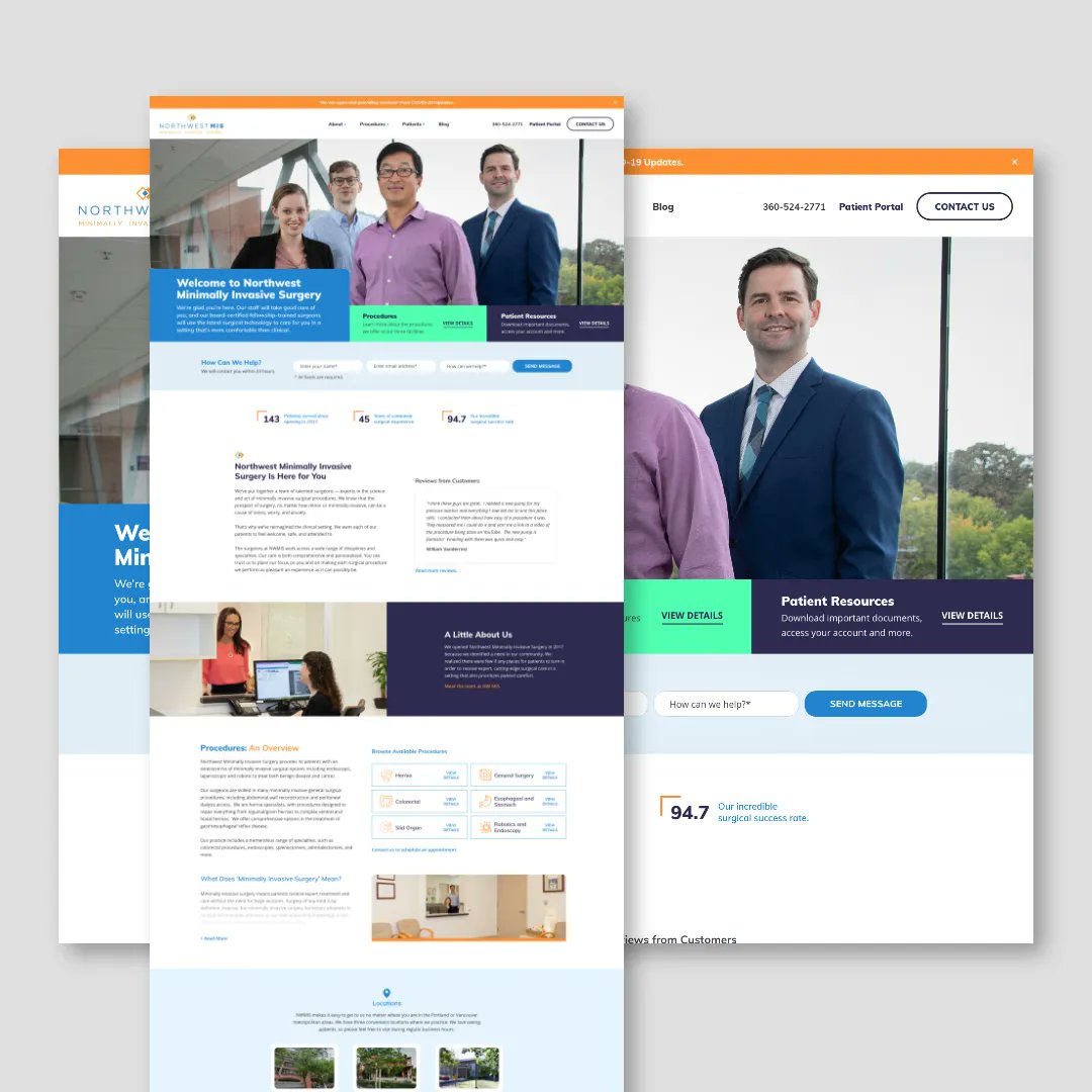 Webfor's tweet photo. We are absolutely loving the color contrast in this website design 😍 #WebDesign #WebsiteDesign #DesignTrends #NewWebsite #LocationPage #CRO #ConversionRateOptimization #UX #UserExperience #design https://t.co/7HyN2EuMXS