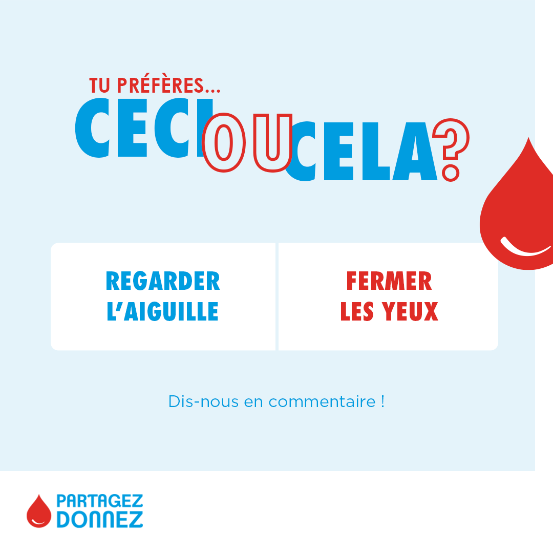 EFS_dondesang's tweet photo. Etes-vous plutôt team 👀💉 ou team 😣💉 ? https://t.co/T7Xn0Pa0Qh