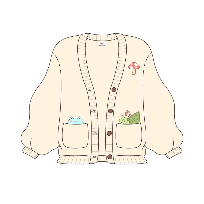 *bursts through the wall* what if cottage core frog cardigan 