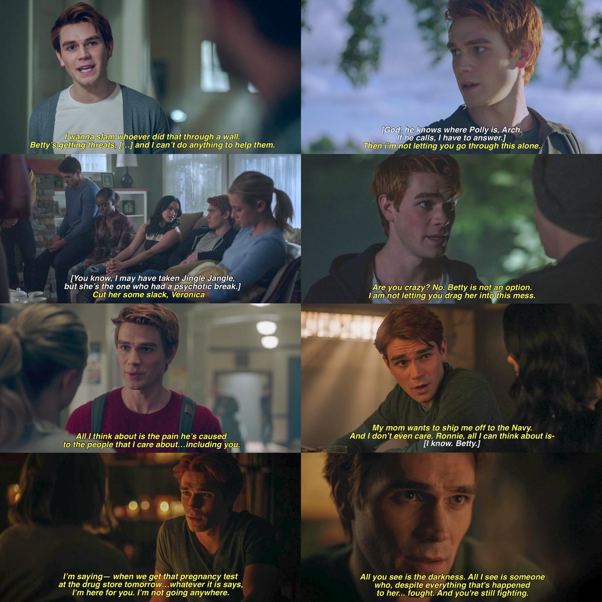 archiesarchives's tweet photo. archie supporting, comforting, and loving betty unconditionally https://t.co/Uh4Bd2JZ45