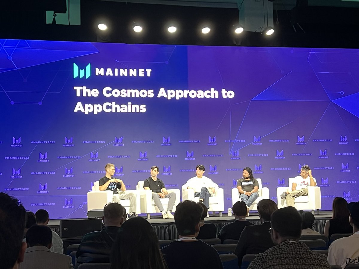 alextapscott's tweet image. Cosmos Approach to AppChains @ #Mainnet2022