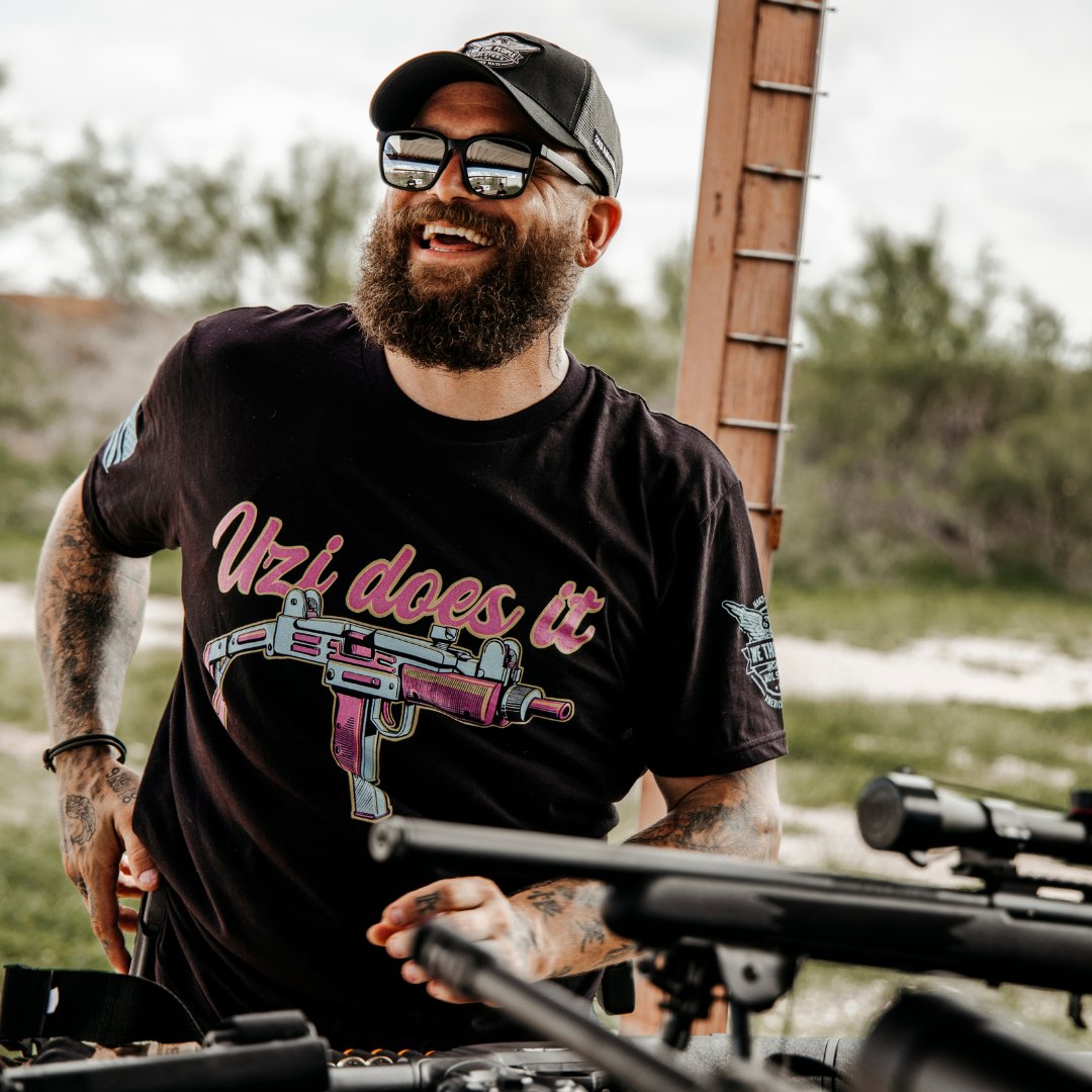 Wethepeoplehols's tweet photo. Stand out at the range while you Ooze with style.😎

https://t.co/CxLi3i6ju2
American made shirts for American made Patriots!🇺🇸

#guntee #gunshirt #gunshirts #pewpew #uzi #rangeday https://t.co/2jh7lwsaum