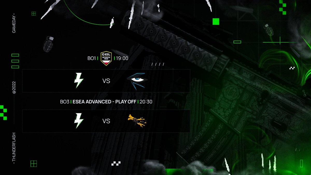 Matchday!🥊

⚡🆚 <a href="/illuminaRGaming/">Illuminar Gaming</a> (#ESLMP25)

⚡🆚 Iron Breach ( Play-offy ESEA Advanced)