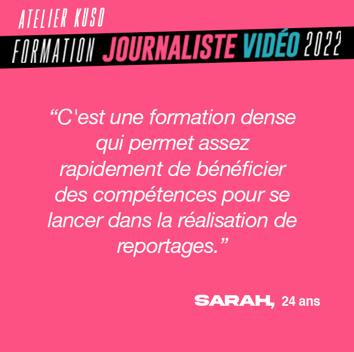Cette fois ci c'est Sarah qui nous fait son retour sur la formation JRI en mode Mojo !

Inscription pour la prochaine session : forms.gle/RoRkrXJNkM5Skj…

#journalisme #vidéo #reporter #jri #mojo #secondechance #reconversion #formation #quartier #93 #stains #aubervilliers