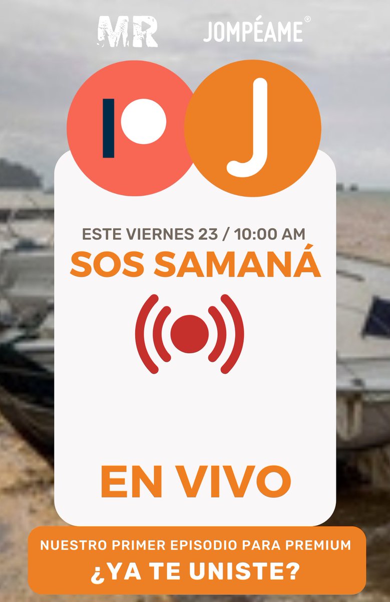 edwinmarte_'s tweet photo. Mañana viernes, a las 10 AM estaremos transmitiendo en vivo por Patreon y YouTube, Mi Realidad Podcast y @jompear . Cada suscripción en Patreon y cada SúperChat en YouTube será donado directamente a la comunidad de Las Galeras, afectados por el #HuracanFiona 🧡
#unete https://t.co/BZoB2cS0rw