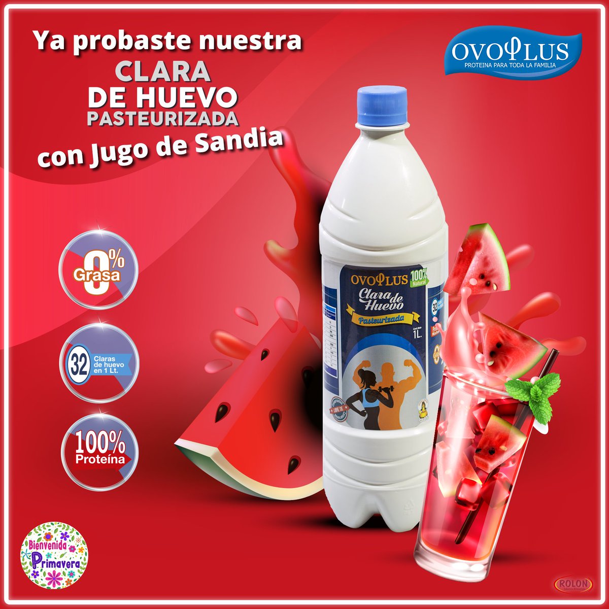 PublicidadRolon's tweet photo. 𝐄𝐦𝐩𝐢𝐞𝐳𝐚 tu día con un delicioso jugo proteico de 𝐒𝐚𝐧𝐝𝐢𝐚🍉
Solo debes incluir nuestra Clara Pasteurizada en tu jugo favorito
Recuerda que la 𝐂𝐥𝐚𝐫𝐚 𝐝𝐞 𝐇𝐮𝐞𝐯𝐨 𝐏𝐚𝐬𝐭𝐞𝐮𝐫𝐢𝐳𝐚𝐝𝐚 aporta proteínas a tu organismo y fortalece tu sistema inmunitario. https://t.co/RdjhKwfozA