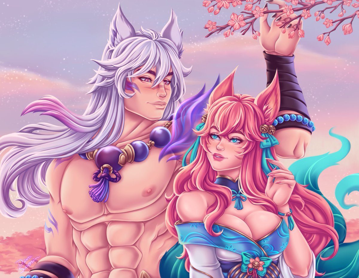 🪷 Ahri x Sett 🪷 

#ArtofLegends #SpiritBlossomSett #AhrixSett #SpiritBlossomAhri