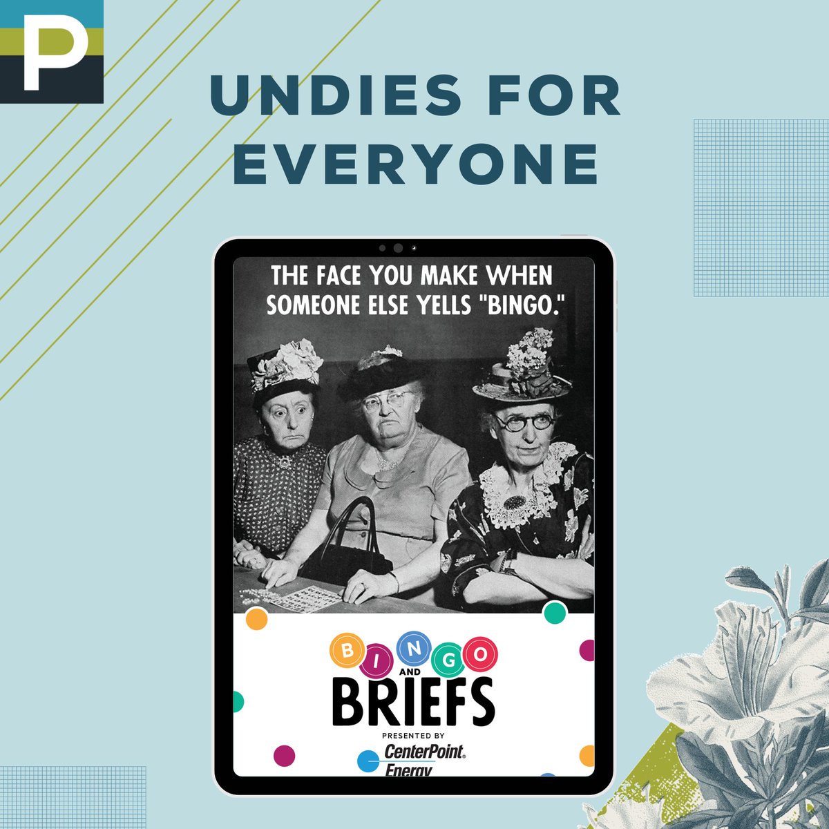 GraciePadron's tweet photo. @Undies4Everyone's Bingo and Briefs FUNdraiser is coming up on October 23 at Lodge 88 in the Heights. We had such a fun time designing  for this event...from the logo, landing page, and postcard to the social media graphics and emails. https://t.co/RJqa5q3DqF #houston https://t.co/SSFL8NGZJx