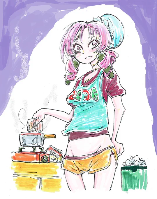 寝しなにポロイチをキメるサ口メ嬢です(※想像図) 
