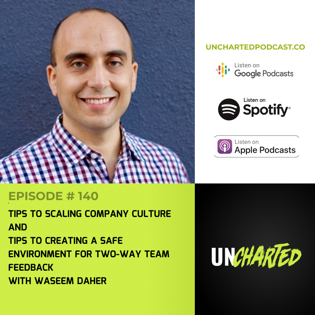 Uncharted Podcast (@_unchartedpod) on Twitter photo Enjoyed this week's episode with <a href="/waseem/">Waseem Daher</a>
We discussed what he's learned scaling Pilot's culture, how to create an environment where two-way team feedback is encouraged, and what get's easier/harder the more company's you start.
Episode here -> unchartedpodcast.co/episodes/wasee… Enjoyed this week's episode with <a href="/waseem/">Waseem Daher</a>
We discussed what he's learned scaling Pilot's culture, how to create an environment where two-way team feedback is encouraged, and what get's easier/harder the more company's you start.
Episode here -> unchartedpodcast.co/episodes/wasee…