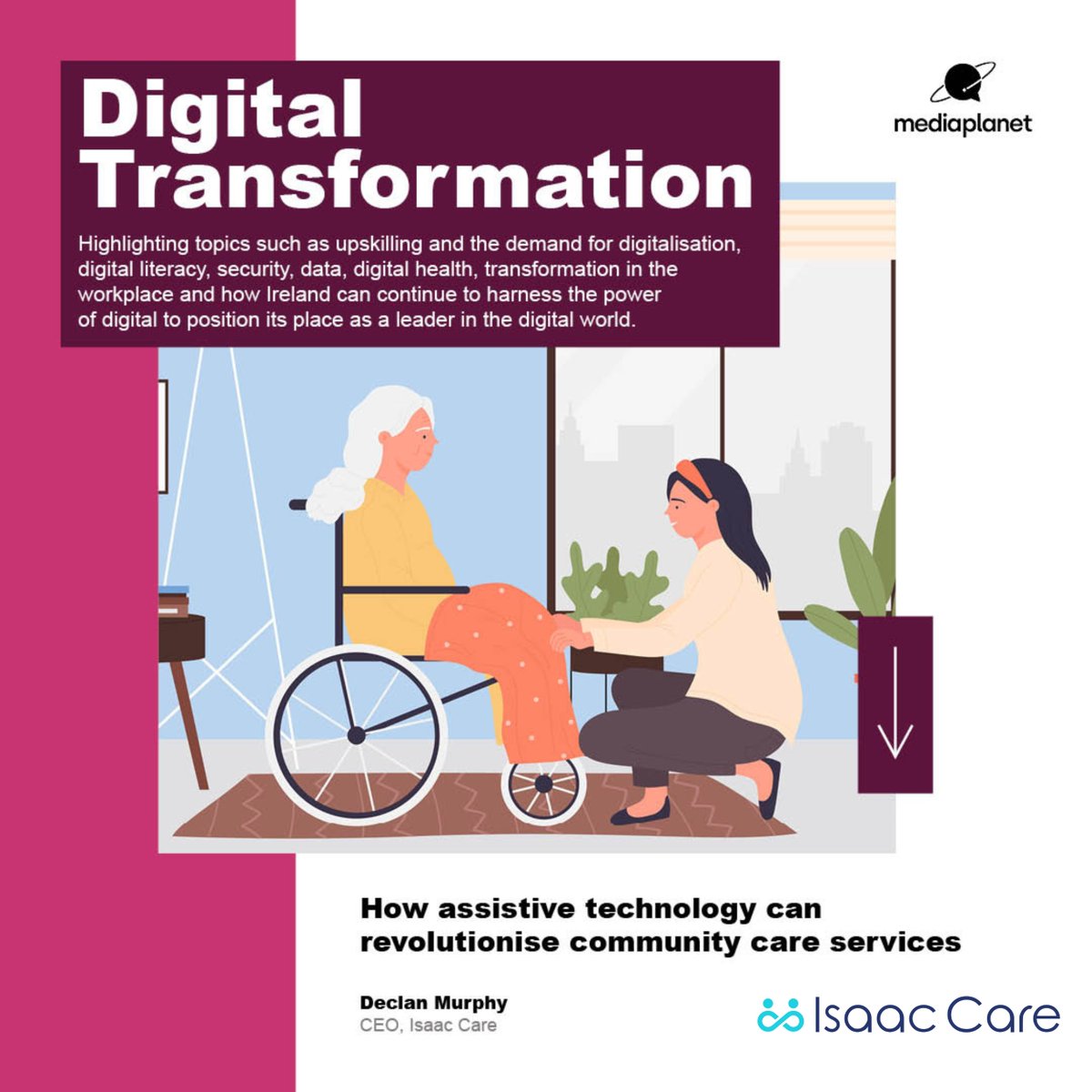 IsaacCareIrl's tweet image. We’ve partnered with @MediaplanetIE on today’s Digital Transformation campaign, launching online and within the Irish Independent. 

Follow the link to read more bit.ly/3RdQRlP 

#DigitalTransformation2022