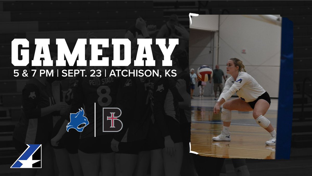 🏐BOBCAT GAMEDAY
<a href="/PSCBobcatVball/">Peru State College Volleyball</a> 
🆚<a href="/RavensVB/">Benedictine VB</a> 
⌚️5 &amp; 7 PM
📌Atchison, Kan.
🏟️Ralph Nolan Gymnasium 
📺bit.ly/3vgUqOl
📊bit.ly/3f95pFe
#ClawsOut | #PeruState155