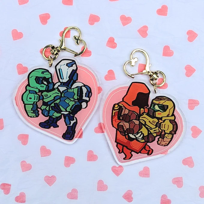 also available  a double sided charm of the timeless pair, on a discounted price because colors didn't print out how i wanted :'D 