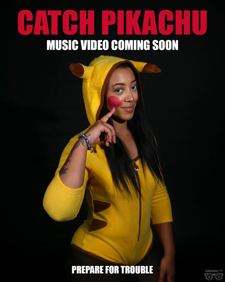 kadeemiology's tweet photo. “CATCH PIKACHU” music video coming soon on Kadeemiology TV!!!!🔴🟡🚀⚡️🪐
⭐️Models: @ luxuryy.dee @ ekassii and @ briannasade (on IG)
📸Photos captured by: @DJDrKay
🎨face paint by: @bycocoarae
#catchpikachu #pikachu #pokemon #kadeemiology https://t.co/esMh4FNizl