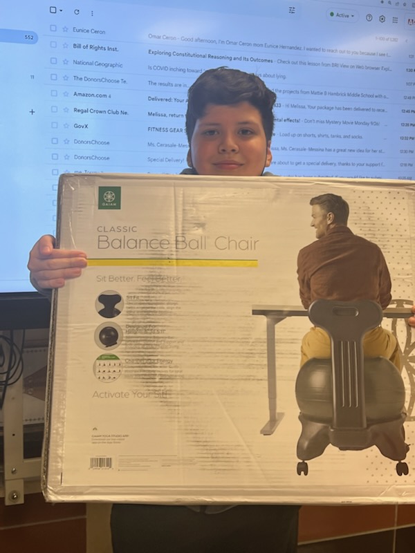 EngageHistTPT's tweet photo. @Donorschoose was funded on Tuesday and our #flexibleseats were delivered today!! Look at those excited faces! Thank you to the generous #teachersoftwitter and #twitterteachers that shared and retweeted!! https://t.co/UWYkNEpCCC
