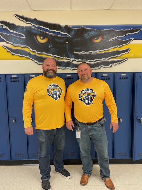 Today's Spirit Week theme was #DynamicDuo can anyone name a more Dynamic Duo!? We are lucky to have Mr. Peterson and Dr. Rohlwing representing RLHS today and everyday! <a href="/RLHSStuCo/">RLHS Student Council</a> @rlasdistrict116