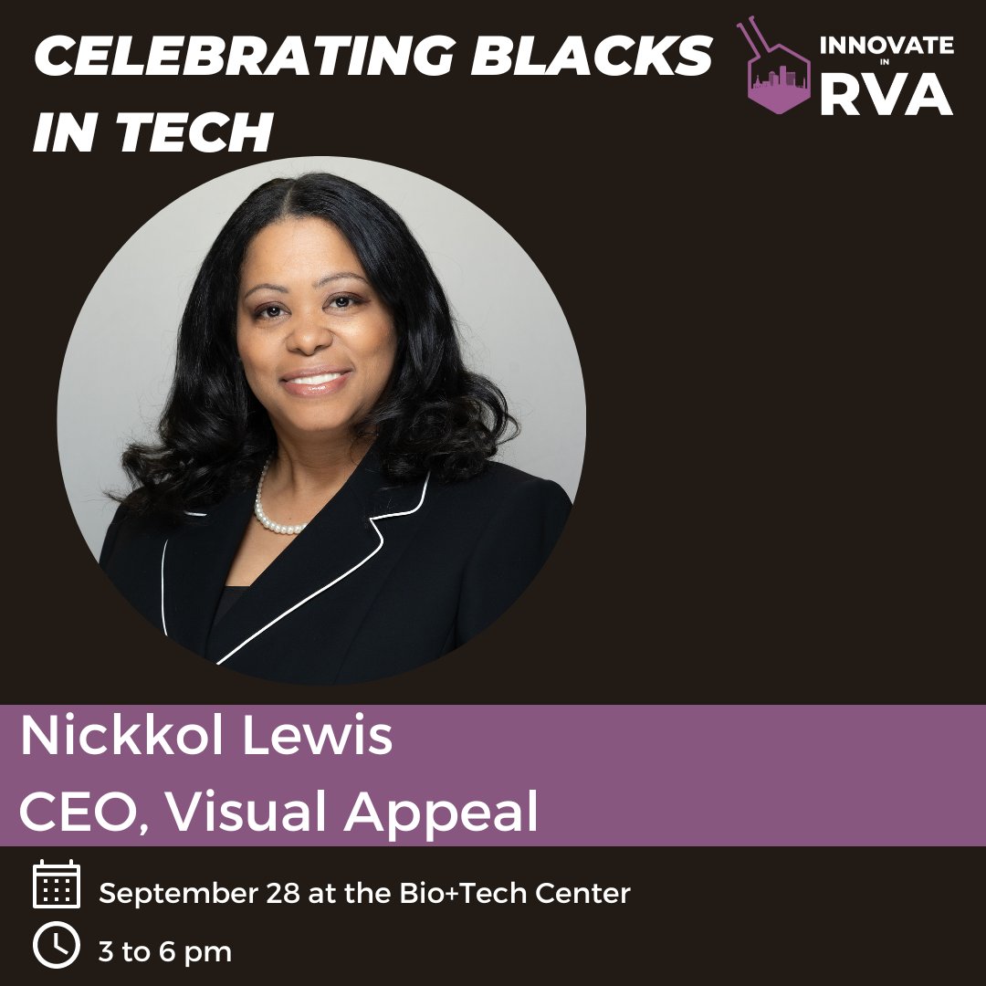 activationRVA's tweet photo. We're excited to have Nickkol Lewis @theMBL &amp; Vanessa Womack join our panel on building community during our 9/28 Innovate in RVA along with @JWCRVA and @blkintechnology!  

You won't want to miss this great event!  Register now: https://t.co/IvD8fk20ym https://t.co/IxAp8ZFogD