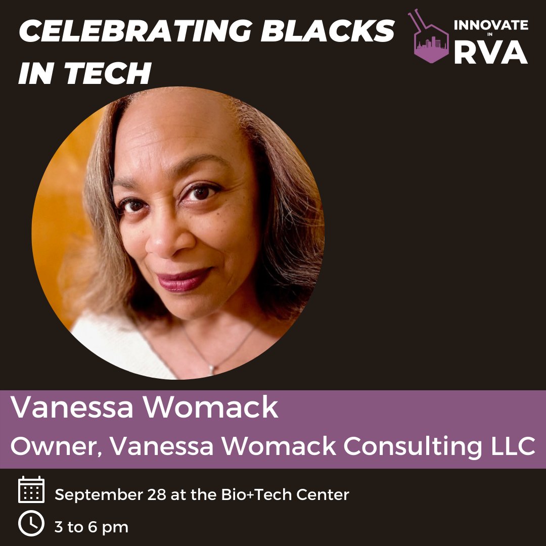 We're excited to have Nickkol Lewis <a href="/theMBL/">thembl</a> &amp; Vanessa Womack join our panel on building community during our 9/28 Innovate in RVA along with @JWCRVA and <a href="/blkintechnology/">BlacksInTechnology</a>!  

You won't want to miss this great event!  Register now: bit.ly/3BDIL0E