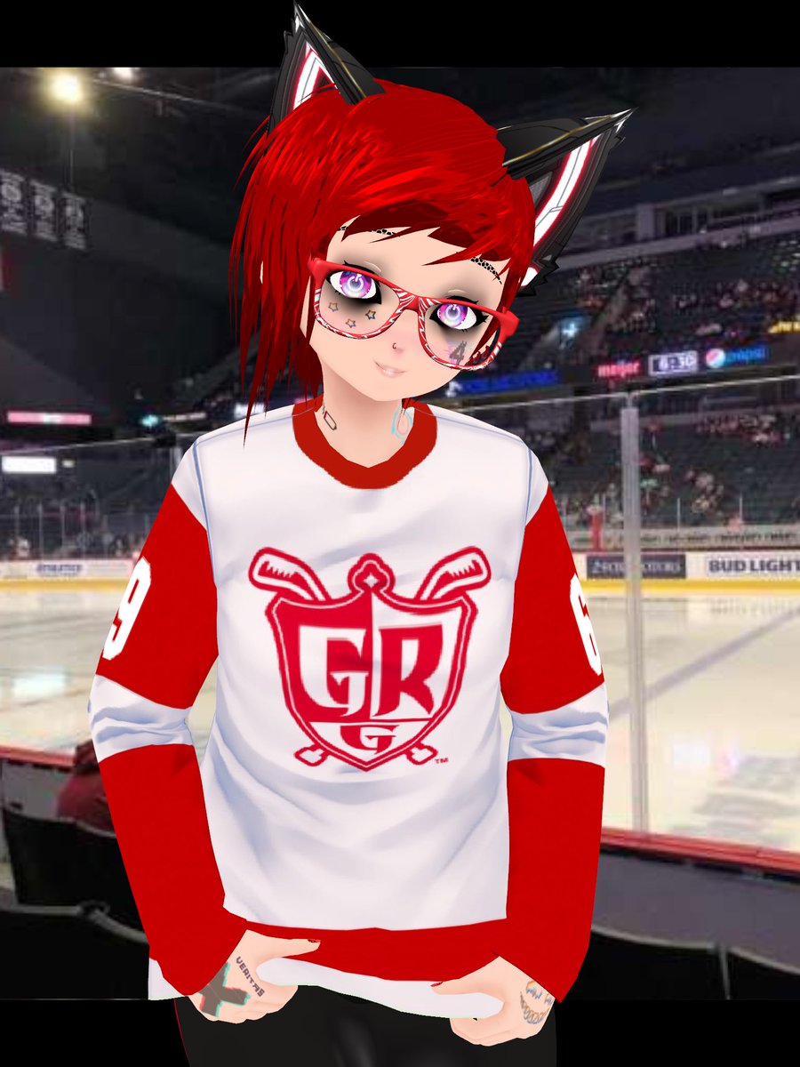 mandydotexe's tweet photo. @griffinshockey here’s what we’re wearing opening night! #letsgogrg #griffinshockey #hockey #vtuber #ENVtuber #VTuberUprising https://t.co/9n04mQ3Iv9