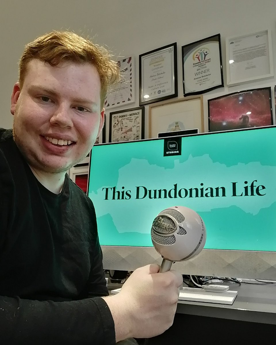 DCultureStudios's tweet photo. 🚨 BREAKING: Andrew Batchelor (@andybfaedundee) will be returning to the mic again in the new series of @DundeeCulture's podcast This Dundonian Life which releases later this year. #ThisDundonianLife https://t.co/g3MzQ8CBF7