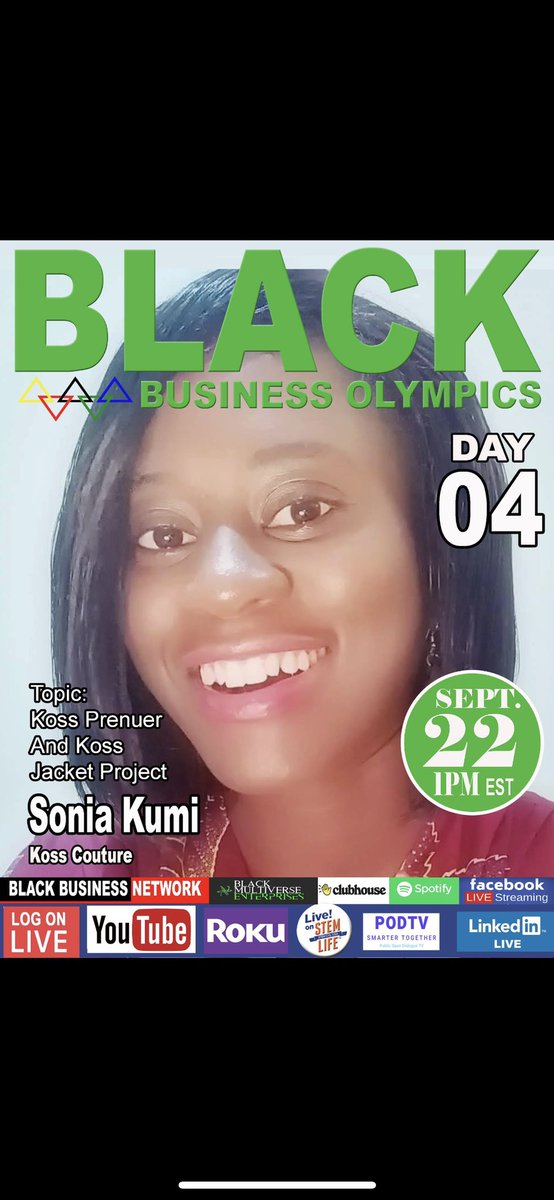 BlackBusinessUS's tweet photo. Tune is for Day 4 Part 2 of the #blackbusinessolympics #geniusiscommon #NFT #blackmultiverse We are live https://t.co/ELd4rpxmLX https://t.co/ZWB82bYBf6