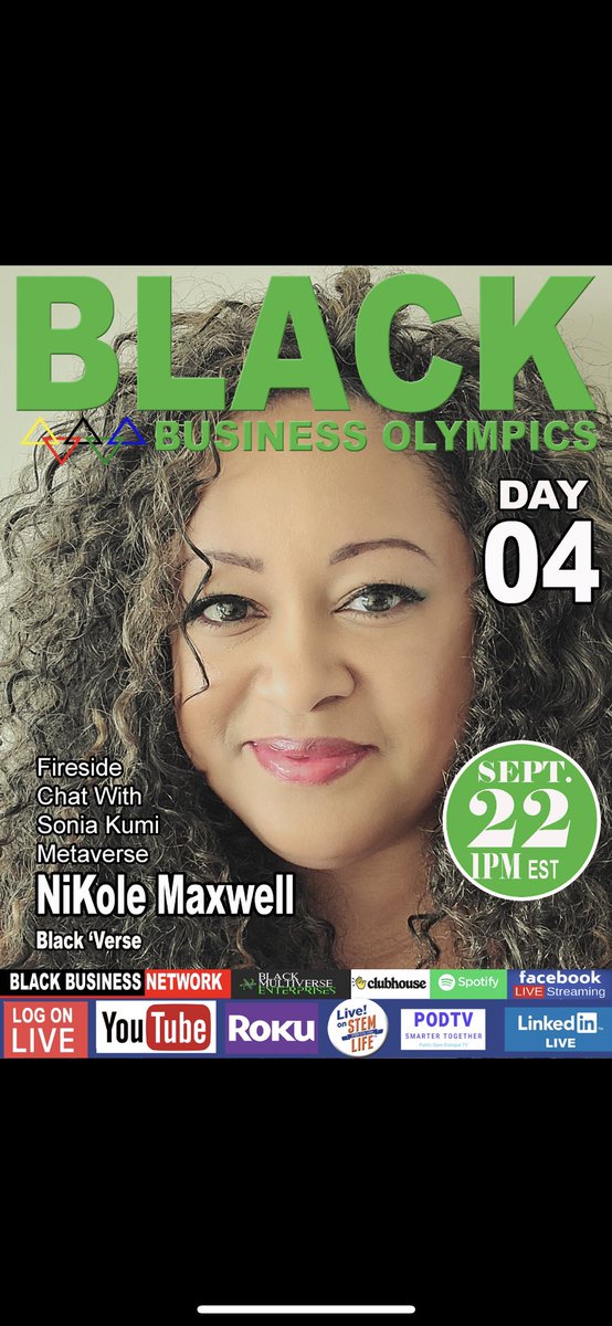 Tune is for Day 4 Part 2 of the #blackbusinessolympics #geniusiscommon #NFT #blackmultiverse We are live youtu.be/i8hCIL1Vcac
