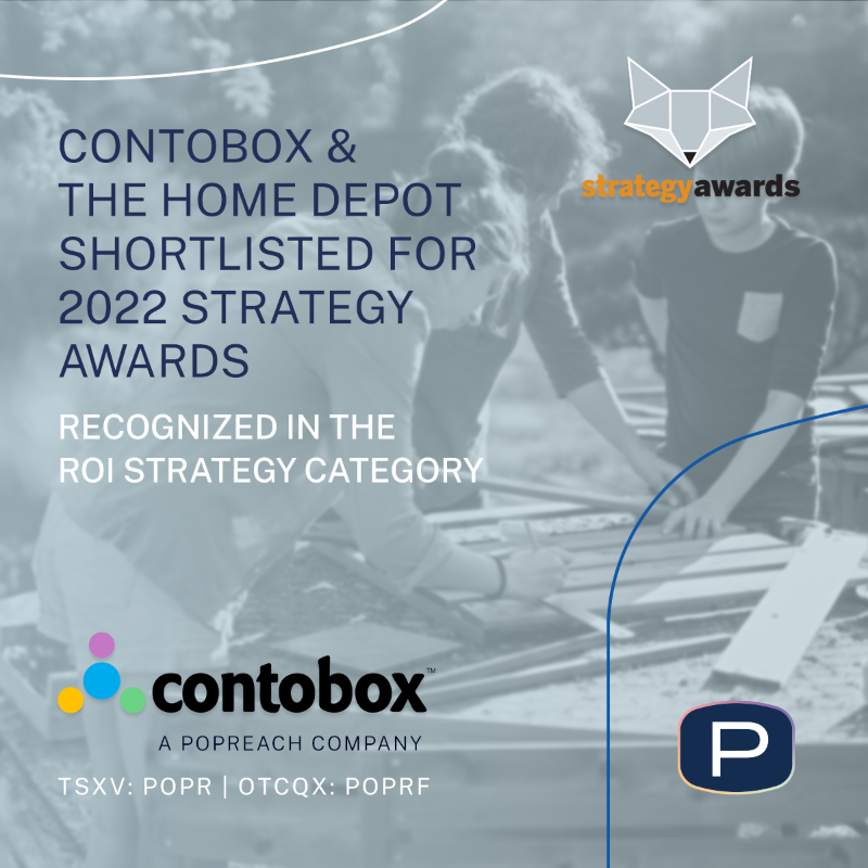 ionikgroup's tweet photo. 🏆 @HomeDepots advertising efforts using @Contobox's technology have been nominated for a @StrategyOnline Award!

🎉 Under the ROI Strategy category, this campaign is being recognized for its outstanding work in developing personalized lower funnel customer journeys.

Details⤵️