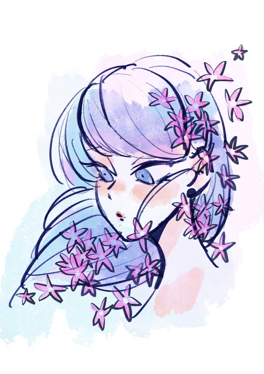 16 ペンタス 推しとお花を描く暮らし 苺 原稿 原稿 のイラスト 16 ペンタス 推しとお花を描く暮らし 苺 原稿 原稿 のイラスト
